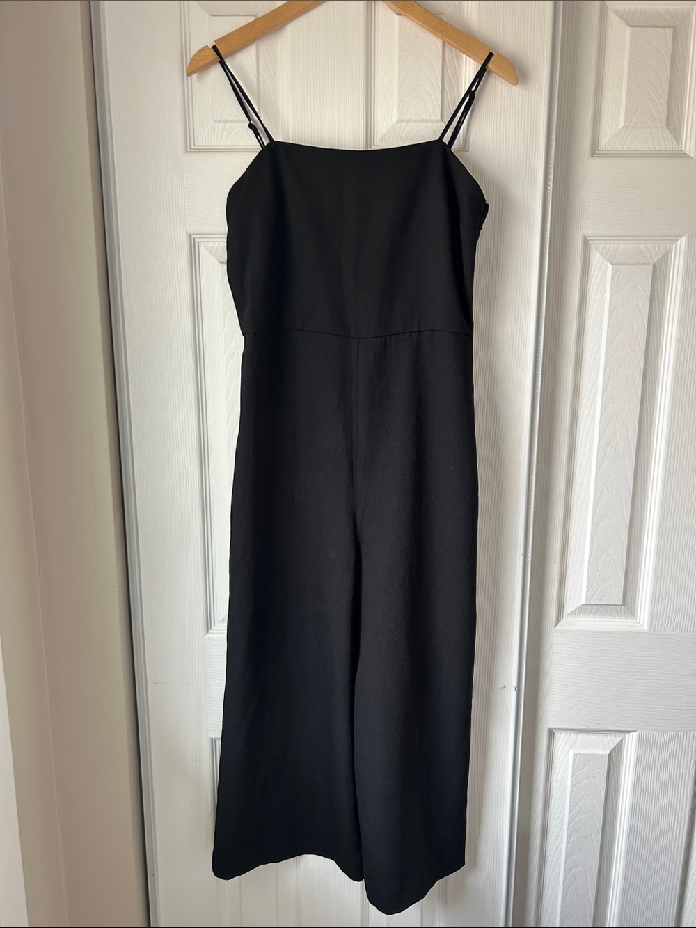 Babaton Black Spaghetti-Strap Jumpsuit